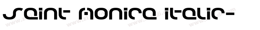 Saint Monica Italic字体转换